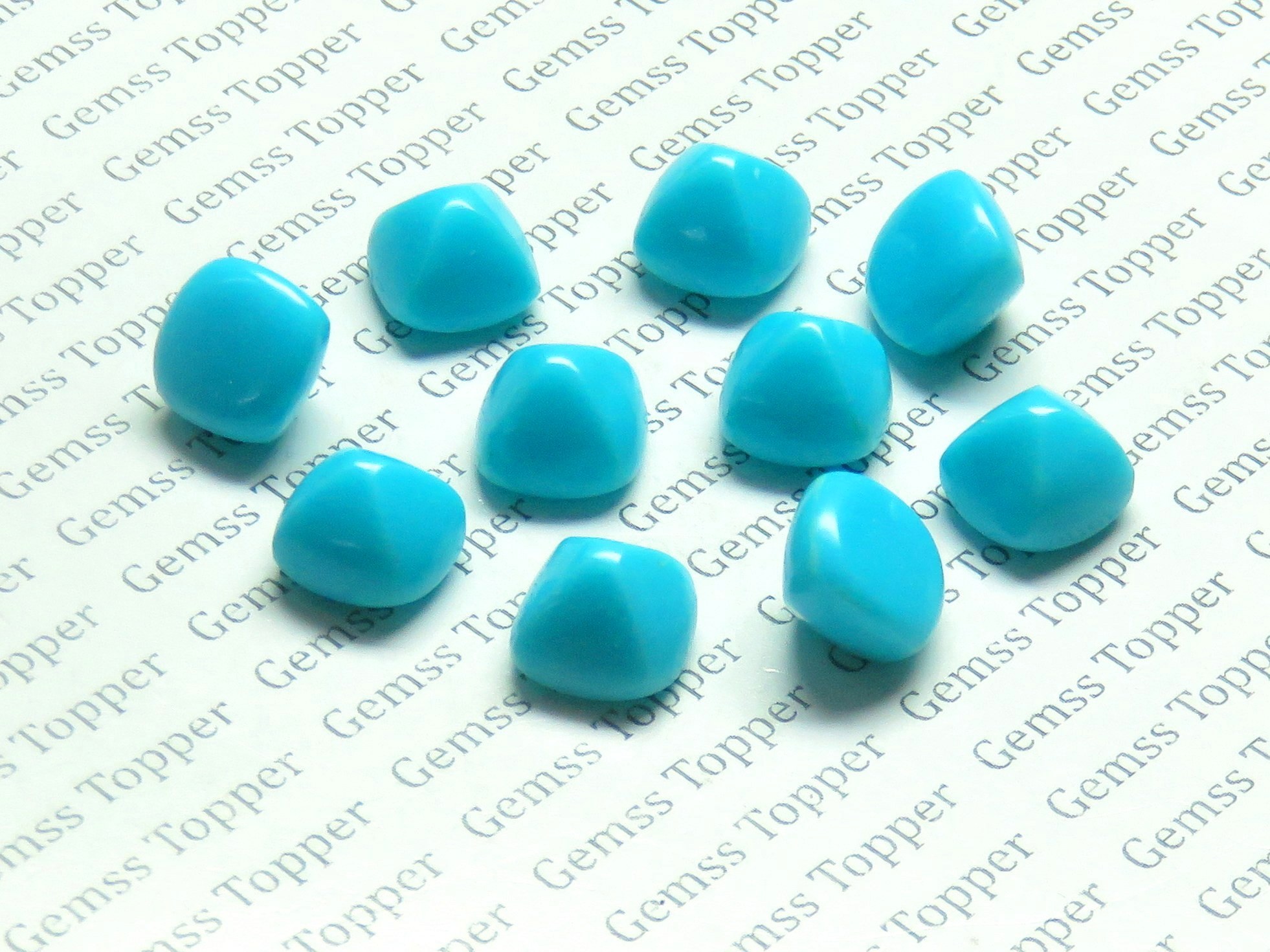 Sleeping Beauty Turquoise 10x10 mm Sugar Loaf Cabochon